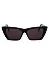 Saint Laurent Black Sl 276 Square Cat-eye Sunglasses