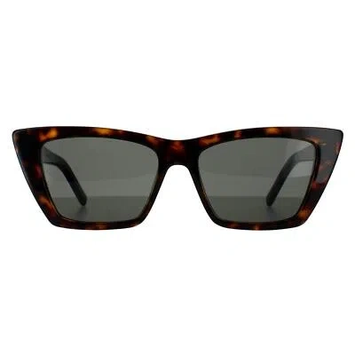 Pre-owned Saint Laurent Sunglasses Sl 276 Mica 002 Dark Havana Gray