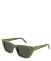 Saint Laurent Cat-eye Acetate Sunglasses In Crl