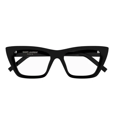 Saint Laurent Sunglasses Sl 276 Mica Opt 001 Black/transparent Women
