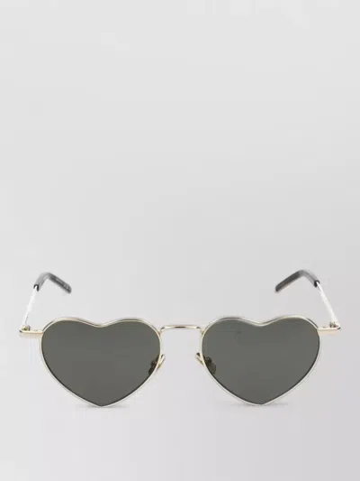 Saint Laurent Sunglasses Sl 301 Loulou 004 Heart Frame In Gray