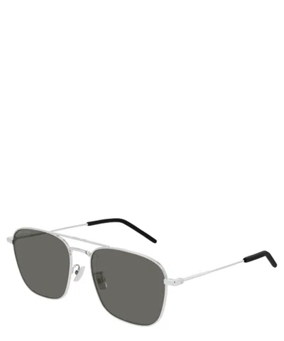 Saint Laurent Women's Sl 309 M Sunglasses In Silver Shiny