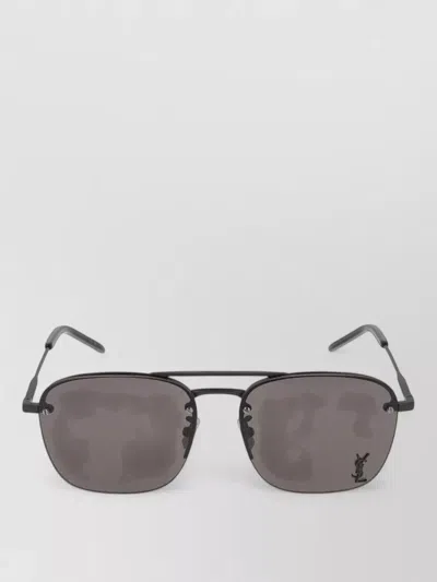 Saint Laurent Sunglasses Sl 309 M 001 Metal Double Bridge In Brown