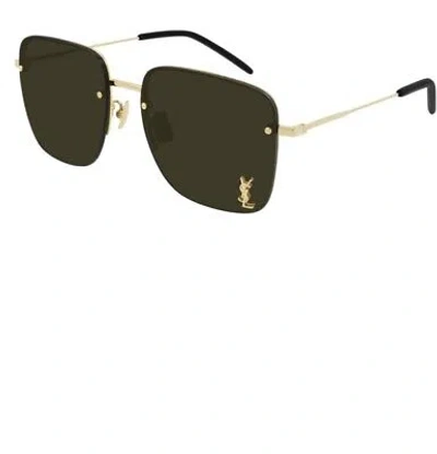 Pre-owned Saint Laurent Sunglasses Sl 312 M 006 Gold Brown Woman