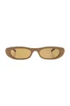 Saint Laurent Sunglasses `sl 557 Shade` In Brown