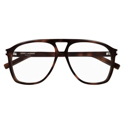 Saint Laurent Sunglasses Sl 596 Dune Opt 003 Brown/transparent Women