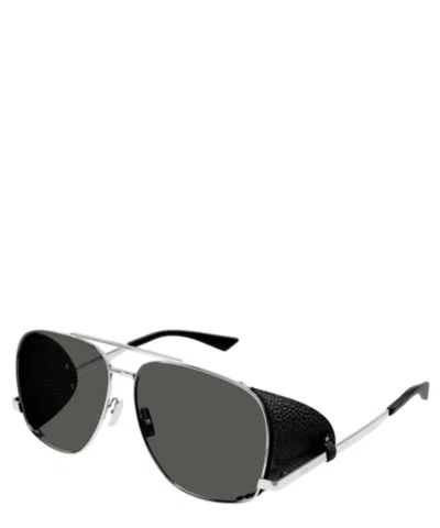 Saint Laurent Sunglasses Sl 653 Leon Leather Spoiler In Silver