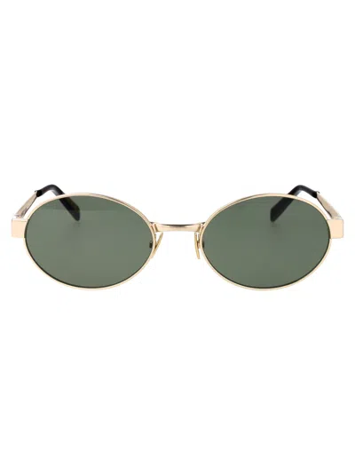Saint Laurent Round Sunglasses Sl 692 003 In Green
