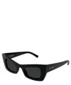 Saint Laurent Black Cat Eye Ladies Sunglasses Sl 702 001 49 In Crl