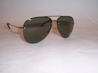 Pre-owned Saint Laurent Sunglasses Sl Classic 11/s M-003 Gold/green Authentic