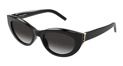 Pre-owned Saint Laurent Sunglasses Sl M115 002 Black Grey Woman In Gray