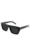 Saint Laurent Black Browline Unisex Sunglasses Sl M131 001 52 In Crl