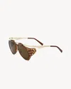 Saint Laurent Eyewear Sunglasses In Brown
