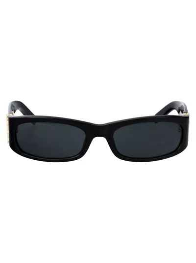 Saint Laurent Black-black-black Recycled Acetate Sunglasses