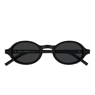 Saint Laurent Black-black-black Acetate Sunglasses