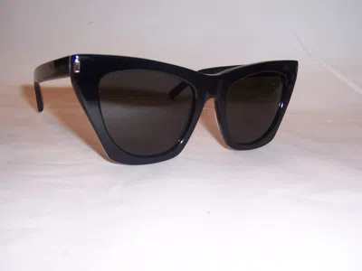 Pre-owned Saint Laurent Sunglasses Sl214 Kate 001 Black/gray Authentic 214