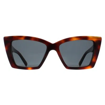 Pre-owned Saint Laurent Sunglasses Sl657 002 Havana Black In Gray