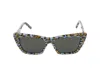 Saint Laurent Sunglasses In Violet Violet Grey