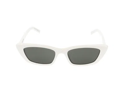 Saint Laurent Cat-eye Sunglasses In White