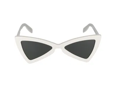 Saint Laurent Sunglasses In White White Grey