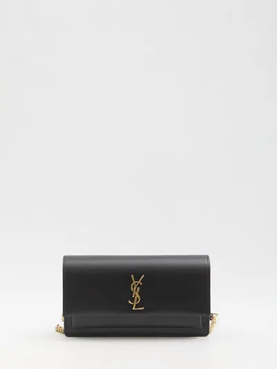 Saint Laurent Sunset Clutch In Black
