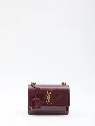 Saint Laurent Sunset Cross-body Bag Small In Red