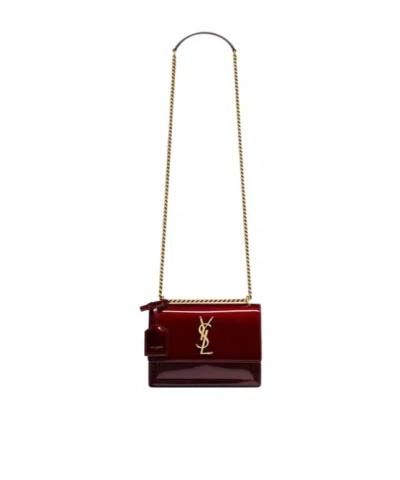 SAINT LAURENT SAINT LAURENT SUNSET FOLOVER TOP SMALL SHOULDER BAG