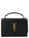 Saint Laurent Crossbody Bag With Logo In Black