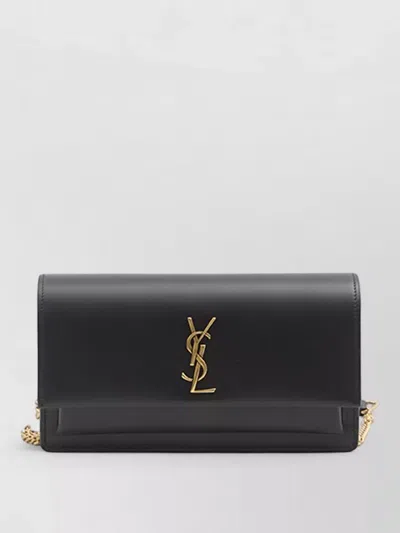 Saint Laurent Sunset Leather Chain Clutch Bag