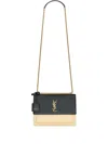 Saint Laurent Sunset Logo Plaque Chain Wallet