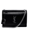 Saint Laurent Sunset Shoulder Bag In Black