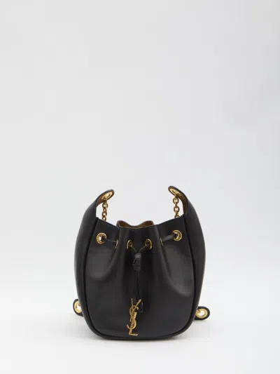 Saint Laurent Supple Bucket Bag In Black