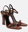 Saint Laurent Susan High-heeled Sandals In Brown