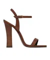 Saint Laurent Susan High-heeled Sandals In Of Cognac