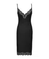 Saint Laurent Suspender Dress In Black