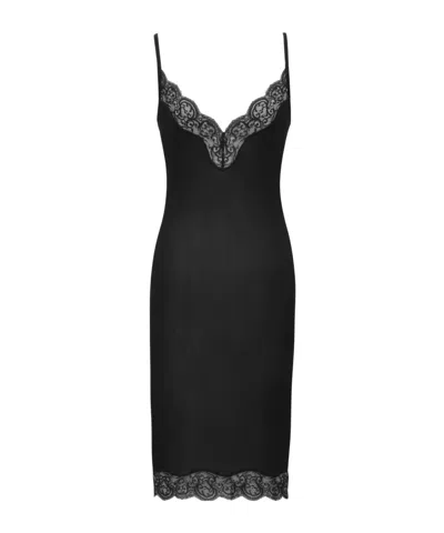 Saint Laurent Suspender Dress In Black