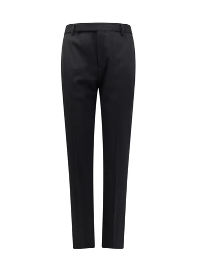 SAINT LAURENT SUSTAINABLE VIRGIN WOOL TROUSER WITH FRONTAL PINCES