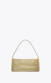 Saint Laurent Suzanne Crystal-embellished Shoulder Bag In Yellow