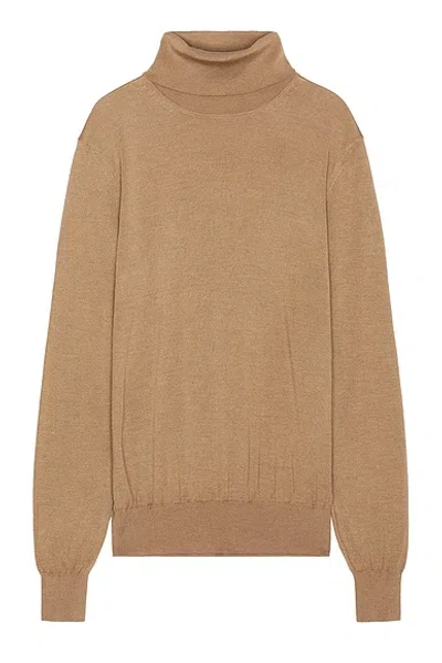 Saint Laurent Sweater In Camel Clair