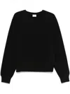 Saint Laurent Large Sweatshirt With Bold Print In Black
