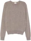 Saint Laurent Cassandre Cashmere Sweater Men In Neutral