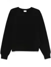 Saint Laurent Large Sweatshirt With Bold Print In Black