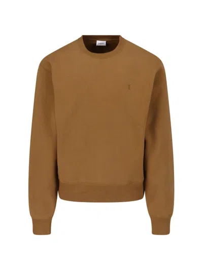 Saint Laurent Sweaters In Brown