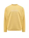 Saint Laurent Sweatshirt In Jaune/naturel