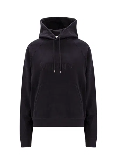 Saint Laurent Sweatshirt In Black