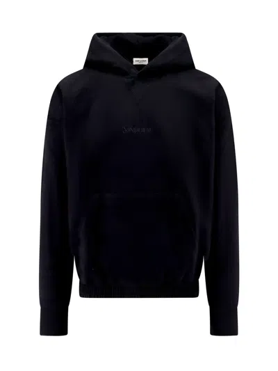 Saint Laurent Sweatshirt In Black