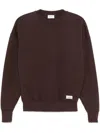 Saint Laurent Chocolate Cotton Oversize Sweatshirt In Brown