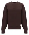 Saint Laurent Chocolate Cotton Oversize Sweatshirt In Brown