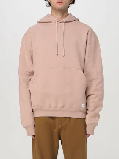 Saint Laurent Logo Hoodie In Brown