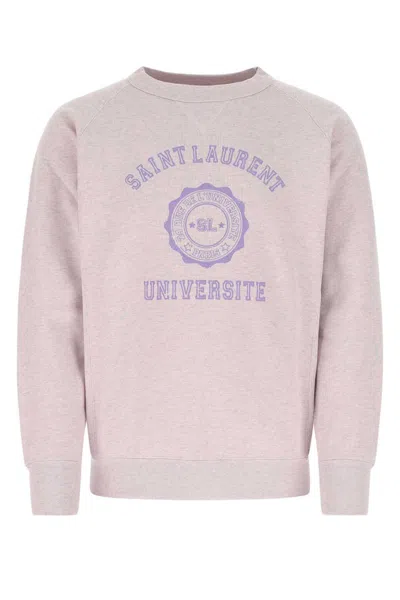 Saint Laurent Université 圆领卫衣 In Purple
